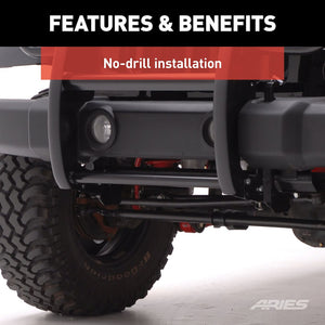 Product of Aries 1050 Grille Guard 1-Piece Black Semi Gloss Powder Coated 