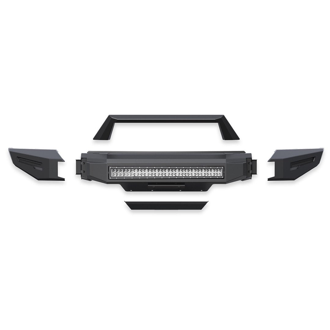 Product of Black Horse Offroad AFB-SI20-K2 Armour II Steel Powder Coated Bumper 