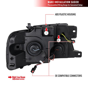 Spec-D Tuning 2lhp-F15004jm-Sq-Rs Headlight Assembly||||90||sdt5004jmsqrs||1918846