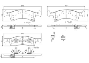 Product of Brembo P24111N Brake Pad - Set Of 4 