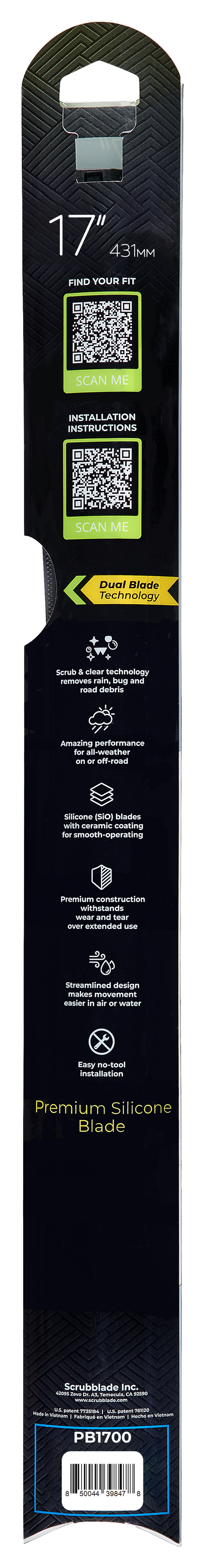 Product of Scrubblade Be1700 Windshield Wiper Blade