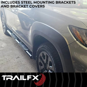 Product of TrailFX A1541B TFX 4" Oval Tube Side Steps Nerf Bar With Surface Steps 