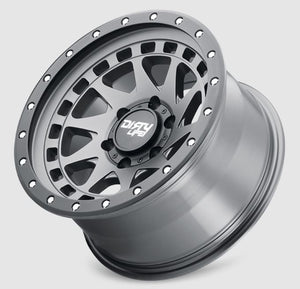 Product of Dirty Life Race Wheels 17x9 Graphite With Black Lip Wheel - 6x5.50 Bolt Pattern 