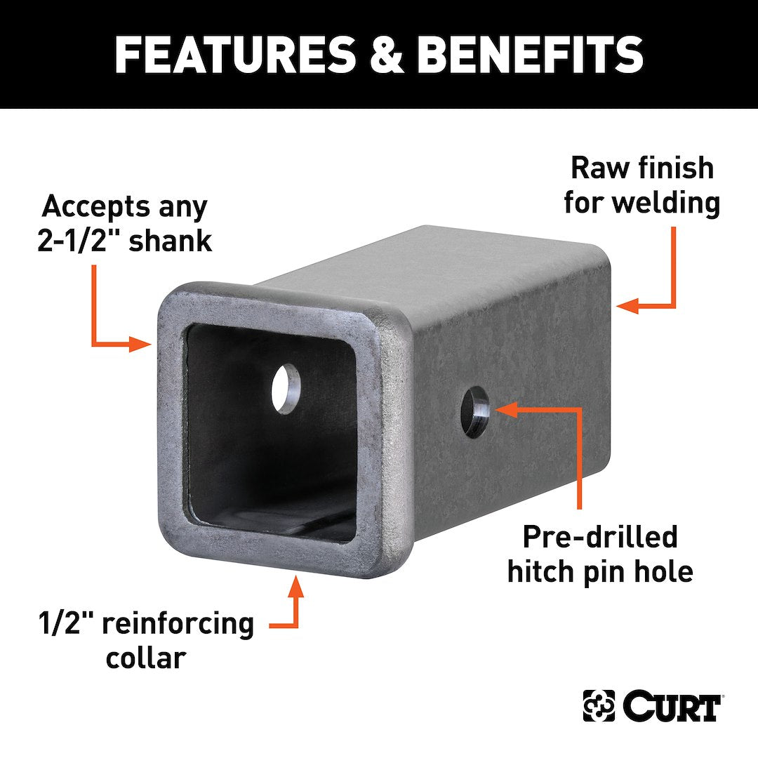 Curt 49516 Trailer Hitch Receiver Tube||49516_3008x1990_Fa.Jpg||87||c9349516||1685735