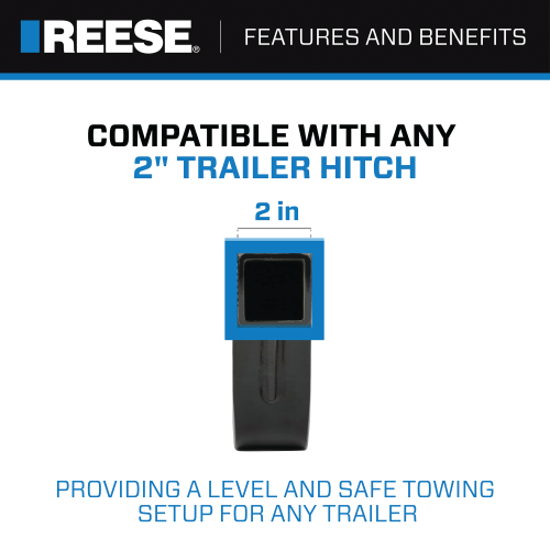 Product of Reese 2118611 2 Inch Receiver Trailer Hitch Ball Mount 