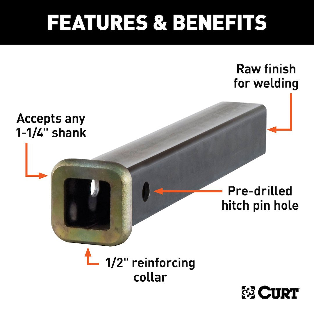Curt 49512 Trailer Hitch Receiver Tube||49512_1.Jpg||86||c9349512||2241598