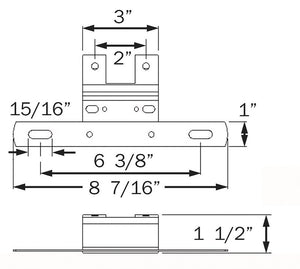 Optronics Lp15sbp License Plate Bracket||lp15sbp_1.Jpg||86||o24lp15sbp||1623260