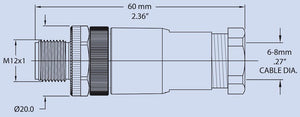 Product of Maretron Fa-Cm-St Micro Field Attachable Connector