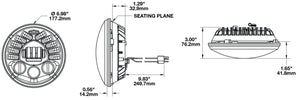Product of J.W. Speaker 0555031 High And Low Beam Headlight Assembly - LED - Single 