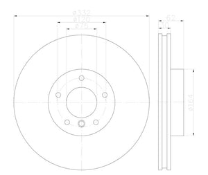 Product of Hella 355122892  Brake Rotor 