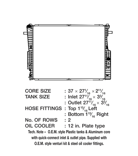 Product of Csf 3642 Radiator