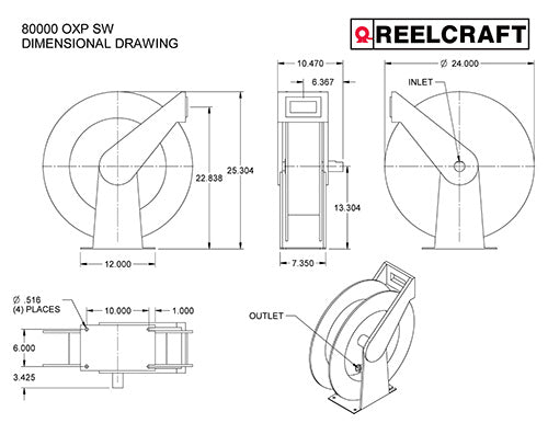 Reelcraft Sales 82100olp Hose Reel||82100olp_1.Jpg||86||ree82100olp||2259208