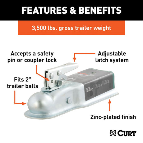 Product of Curt 25138 Trailer Coupler