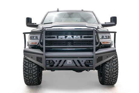 Product of Fab Fours DR19-Q4460-1 Black Steel Elite Steel Matte Powder Coated Bumper 
