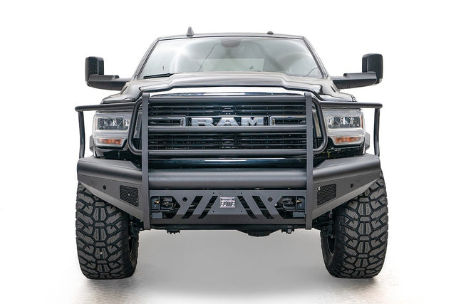 Product of Fab Fours DR19-Q4460-1 Black Steel Elite Steel Matte Powder Coated Bumper 