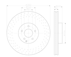 Product of Hella 355123012  Brake Rotor 