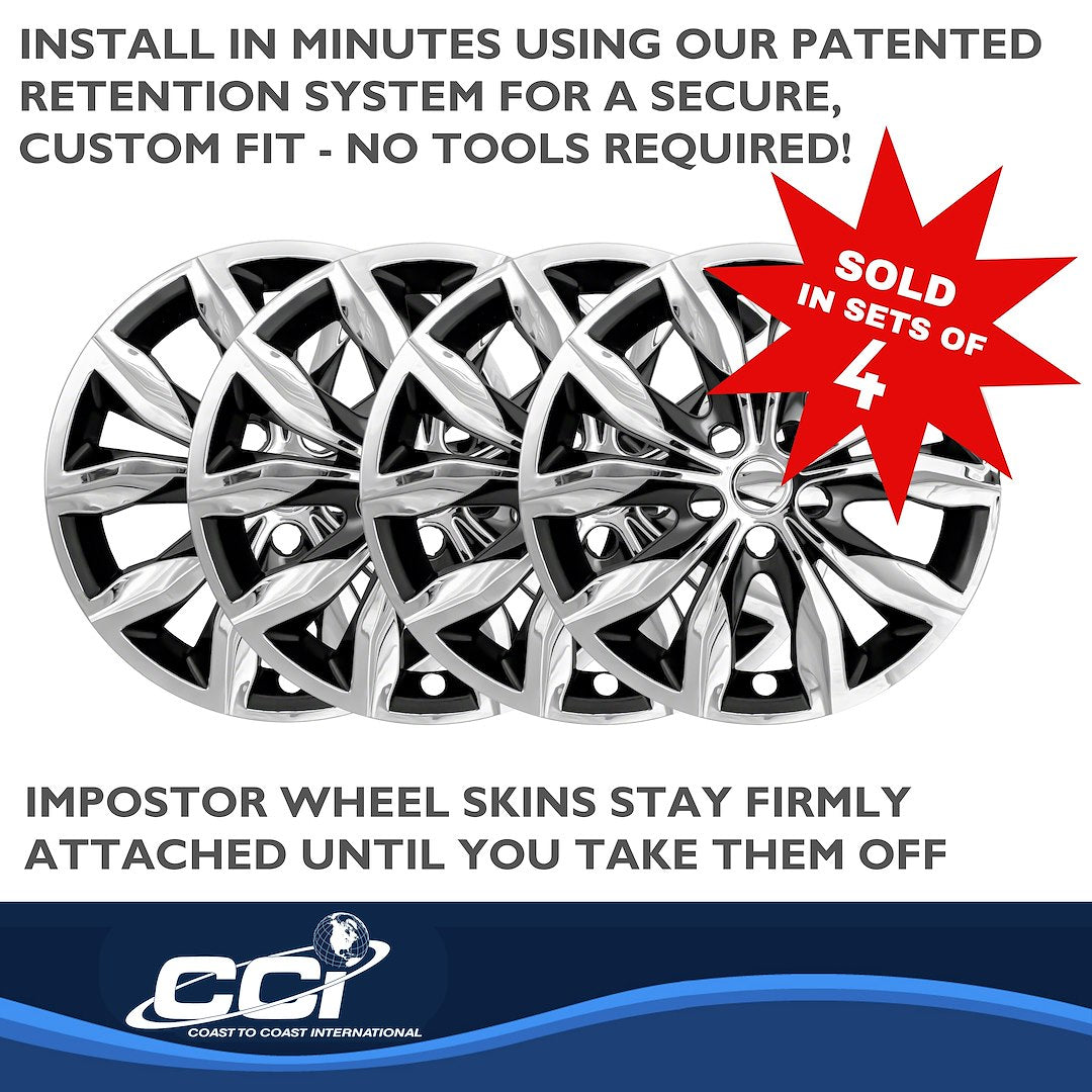 Product of Coast To Coast IWCIMP440CC Black/ Silver Set Of 4 