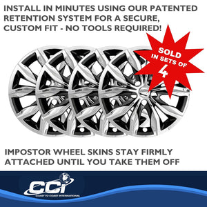 Product of Coast To Coast IWCIMP440CC Black/ Silver Set Of 4 