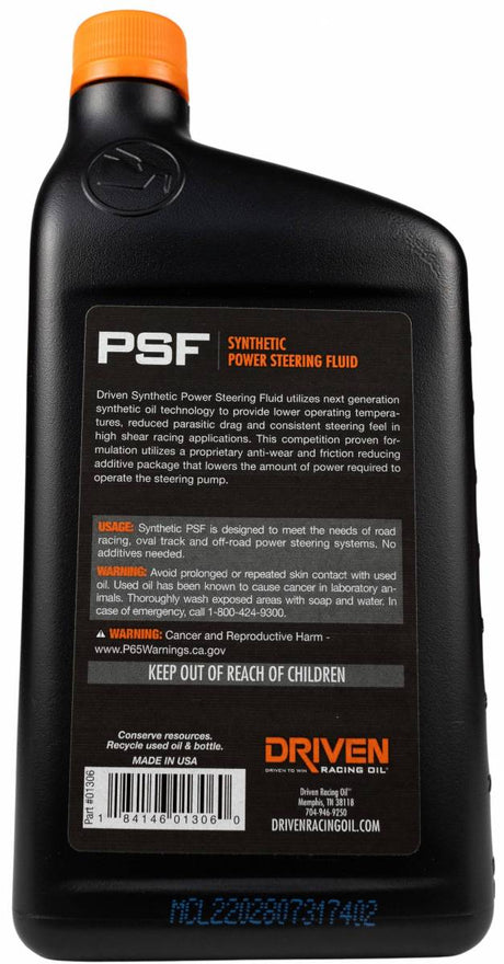 Driven Racing Oil/ Joe Gibbs 01306 Power Steering Fluid||01306_1.Jpg||86||j4001306||1518675