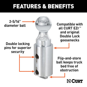 Curt 60616 Gooseneck Trailer Hitch Ball||60616_3008x1990_Fa.Jpg||87||c9360616||1006325