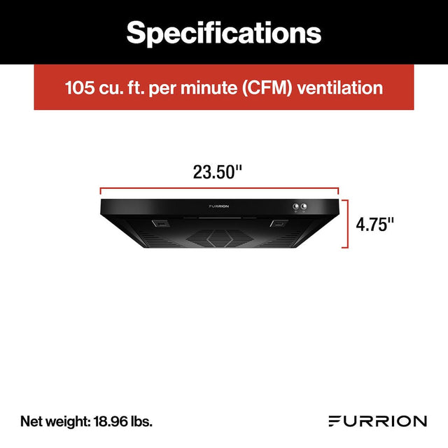 Product of Furrion Llc Fho23sacrv-Bl Stove Vent Hood