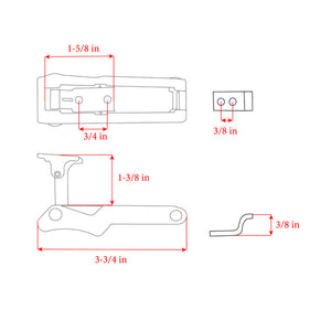Whitecap Industries 6038c Drawer Latch||6038c_1.Jpg||86||w7e6038c||1020243