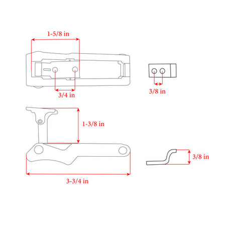 Whitecap Industries 6038c Drawer Latch||6038c_1.Jpg||86||w7e6038c||1020243
