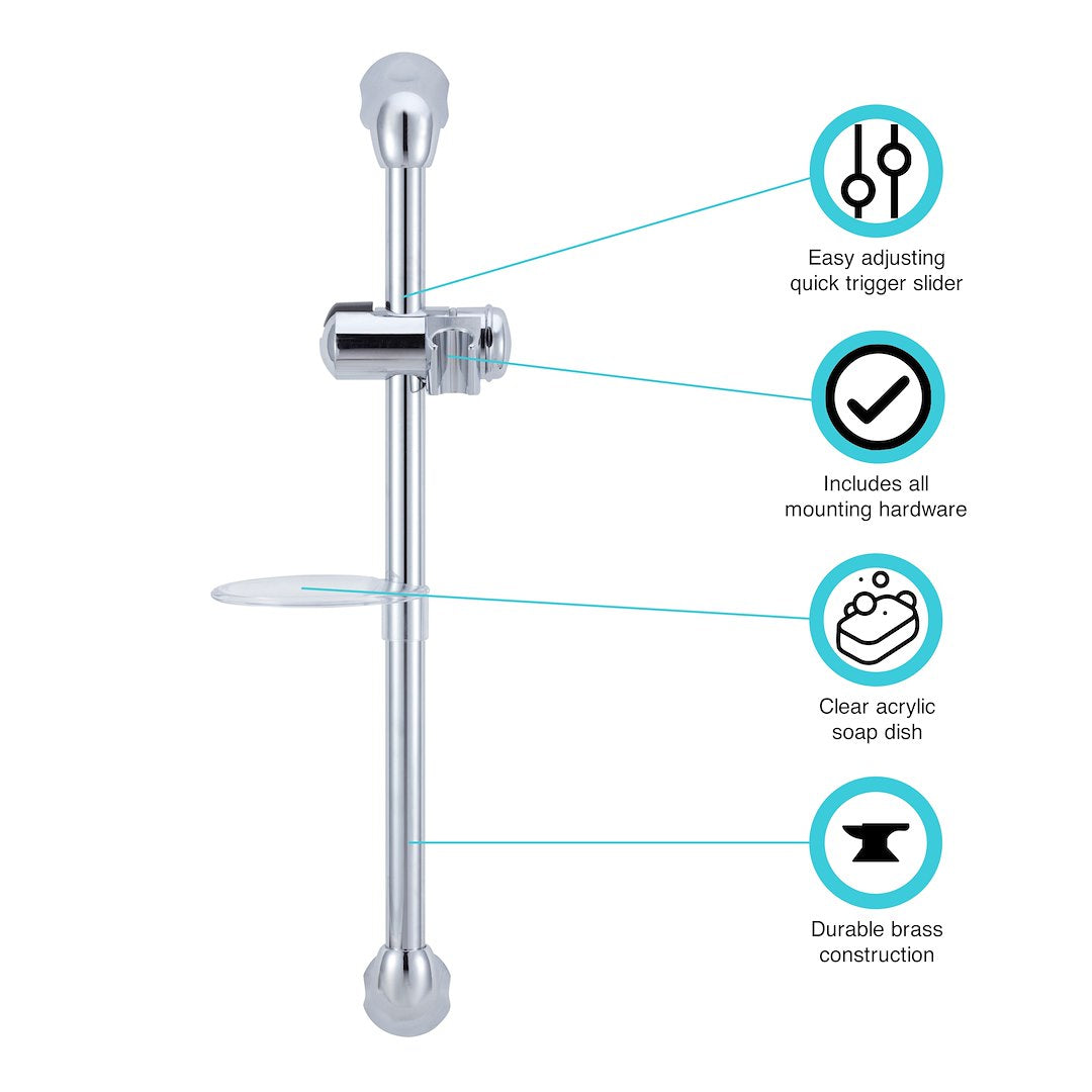 Dura Faucet Df-Sa300cl-Cp Shower Head Slide Bar||df-Sa300cl-Cp.Jpg||89||d6udfsa300clc||1221805