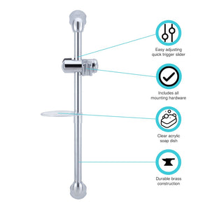 Dura Faucet Df-Sa300cl-Cp Shower Head Slide Bar||df-Sa300cl-Cp.Jpg||89||d6udfsa300clc||1221805