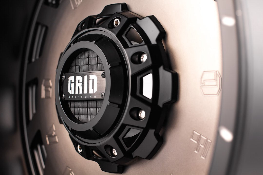 Product of Grid Wheels 18x9 Black With Metallic Dust Face Wheel - 6x5.50 Bolt Pattern 