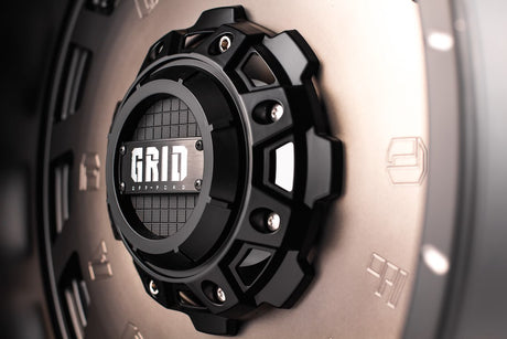 Product of Grid Wheels 18x9 Black With Metallic Dust Face Wheel - 6x5.50 Bolt Pattern 