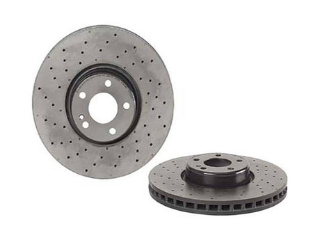 Product of Brembo 09D52923C02 Vented Cross Drilled 1 Piece Brake Rotor 