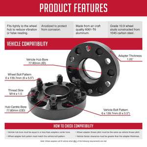 Coyote Wheel Accessories 6550-6550h-B14 Wheel Adapter||10_Product_Features_9_3.Jpg||88||rev506550hb14||2218807