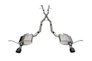 Product of Corsa Performance 21187BLK Xtreme Cat Back System Dual Exhaust System Kit 