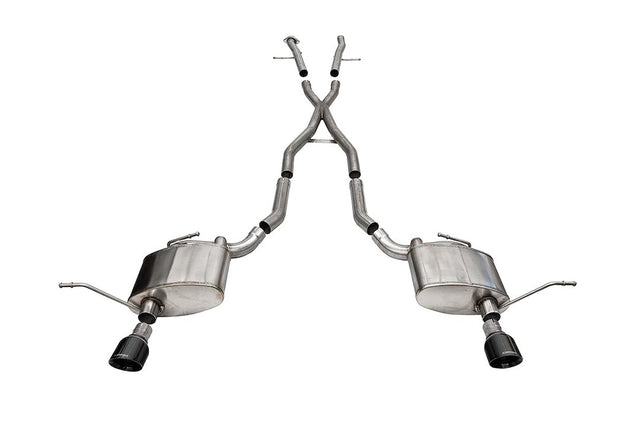 Product of Corsa Performance 21187BLK Xtreme Cat Back System Dual Exhaust System Kit 