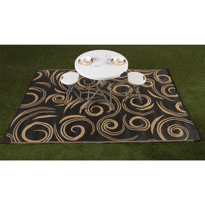 Faulkner 69098 Patio Mat||flk_68946_Patio Mat_Swirl_Black-Beige_Lifestyle.Jpg||86||flk69098||2062496
