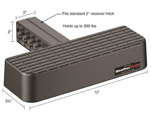 Product of Weathertech (USA) 81BS2USF Black Matte Molded Composite Resin Truck Step