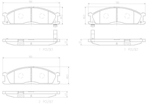 Product of Brembo P24026N Brake Pad - Set Of 4 