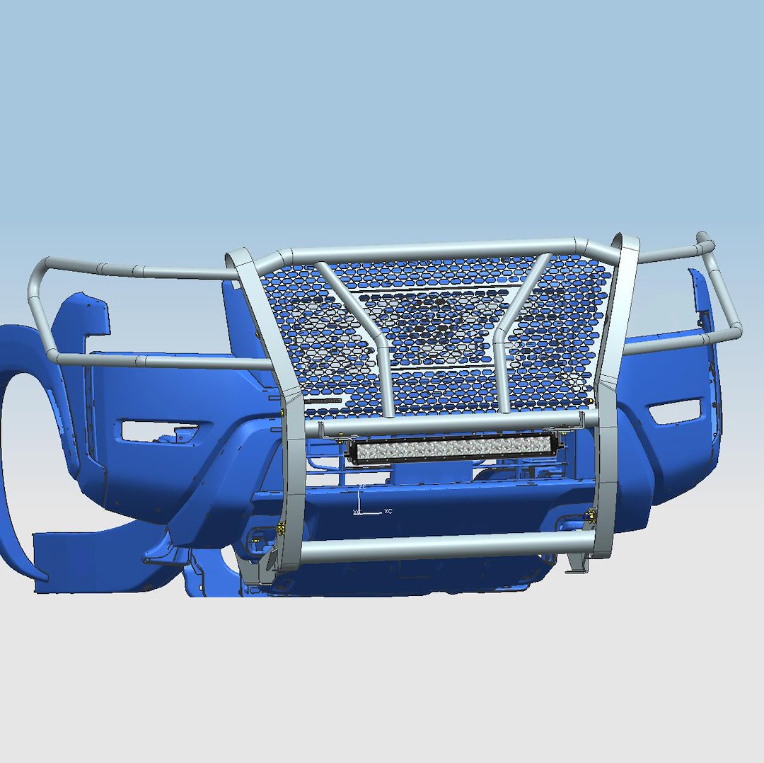 Product of Black Horse Offroad RU-NIFR22-B-K1 Grille Guard  