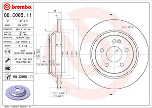 Brembo 08c06511c02 Brake Rotor||||87||brm08c06511||2008547