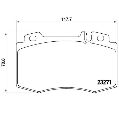 Product of Brembo P50041 Brake Pad - Set Of 4 