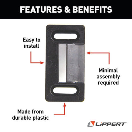 Lippert Components 198287 Screen Door Latch Striker Plate||198287_1.Jpg||86||m6v198287||1041664