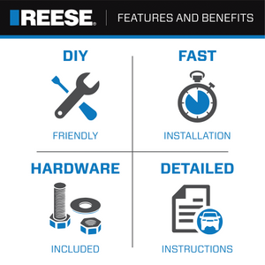 Product of Reese 7096600 Receiver Trailer Hitch Ball Mount 