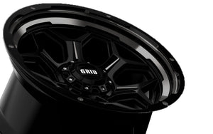 Product of Grid Wheels 20x9 Black With Natural Lip Wheel - Not Applicable Bolt Pattern 