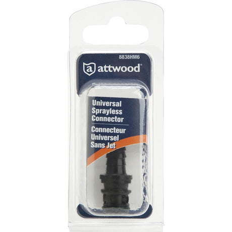 Attwood Marine 8838hm6 Fuel Line Fitting||8838hm6_Univerasl_Sprayless_Connector_Pkg.Jpeg||86||a7j8838hm6||1227412