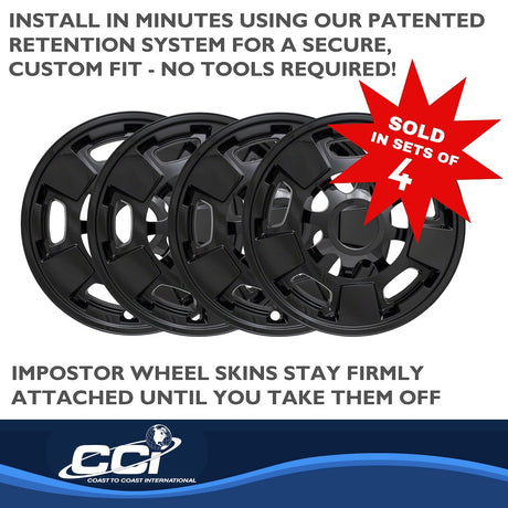 Product of Coast To Coast IWCIMP411BLK Black Set Of 4 