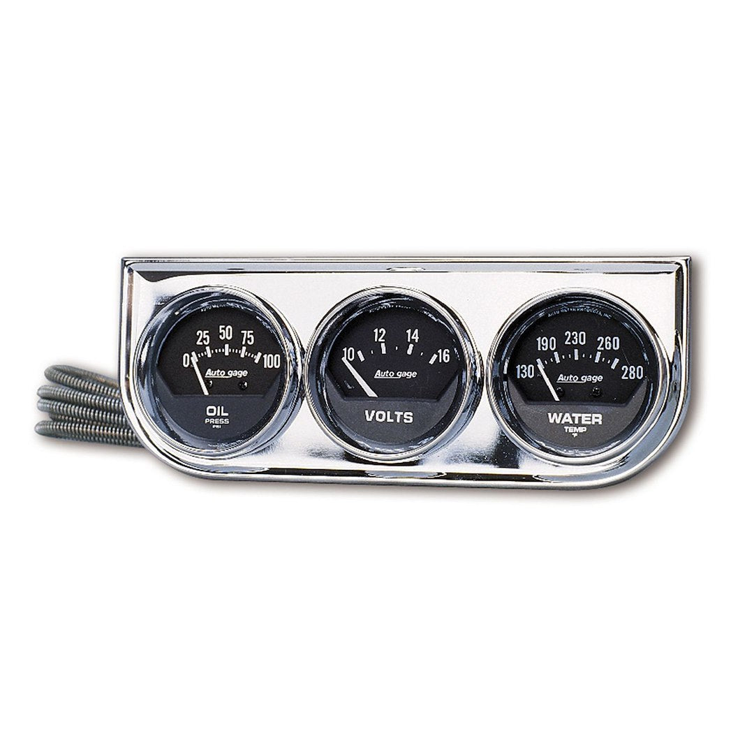 Product of Autometer 2349 Gauge Oil Pressure/ Voltmeter/ Water Temperature