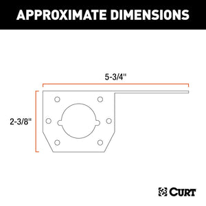 Curt 58210 Trailer Wiring Connector Mounting Bracket||58210_3008x1990_Ca.Jpg||86||c9358210||1679545