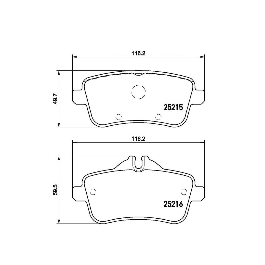 Product of Brembo P50099 Brake Pad - Set Of 4 