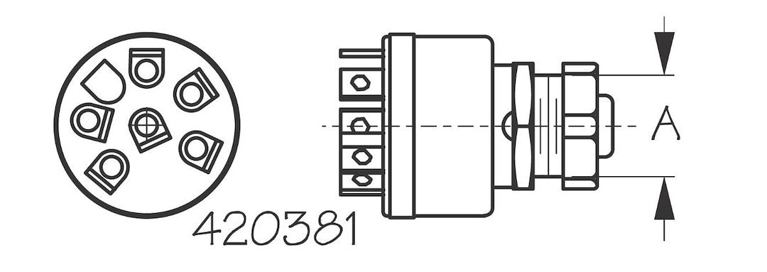 Product of Sea Dog 420381-1 Marine Ignition Switch